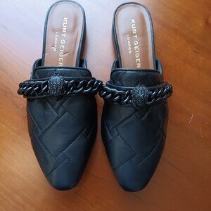 Women's Kurt Geiger Quilted Leather Mules